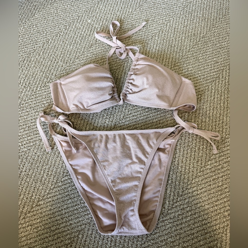 Shade & Shore Purple Shimmery Bikini